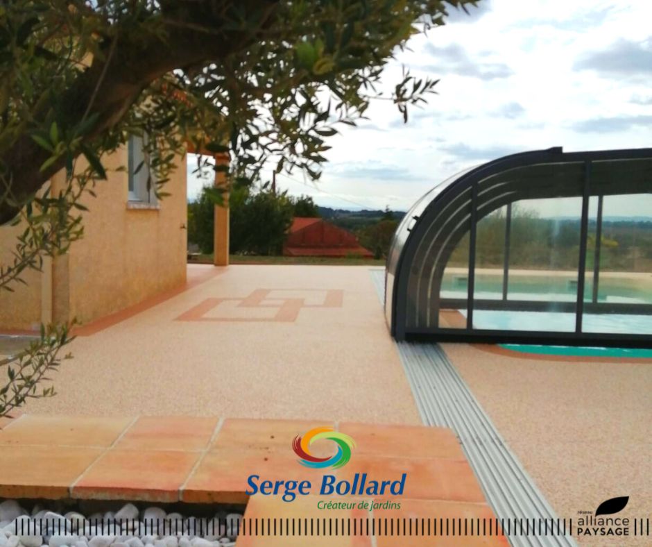 rénovation terrasse piscine Serge Bollard saix